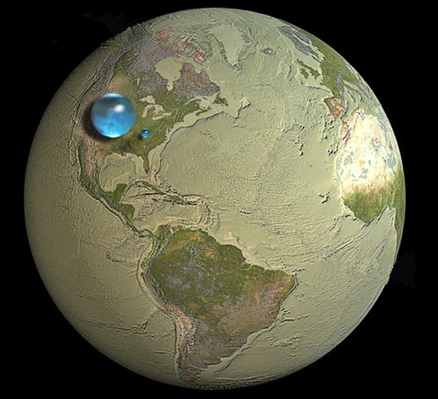 Global Water Volume, from the USGS